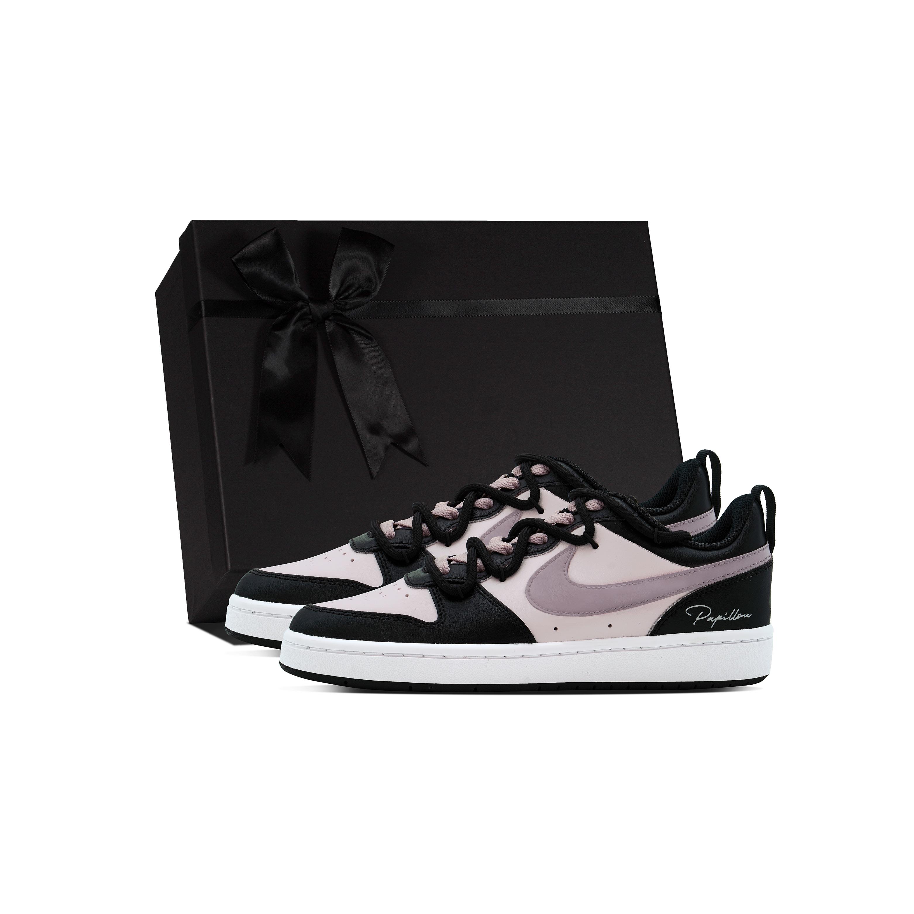 Nike Court Borough DEER Black Rose Raspberry Leather Slip Resistant Abrasion Resistant Low top Skateboard Shoes GS BQ5448-115(Team84-S-BOX) 38
Nike Court Borough DEER Black Rose Raspberry Leather Slip Resistant Abrasion Resistant Low top Skateboard Shoes GS BQ5448-115(Team84-S-BOX) 38
