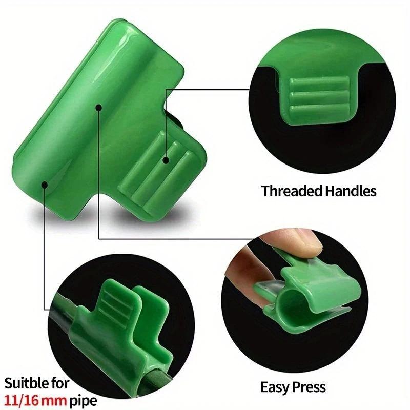 20Pcs Greenhouse Clamps Clips Plant Stakes Pipe Clamps For Outer Diameter Shed Film Row Cover Shading Netting Tunnel Hoop Clips
20Pcs Greenhouse Clamps Clips Plant Stakes Pipe Clamps For Outer Diameter Shed Film Row Cover Shading Netting Tunnel Hoop Clips