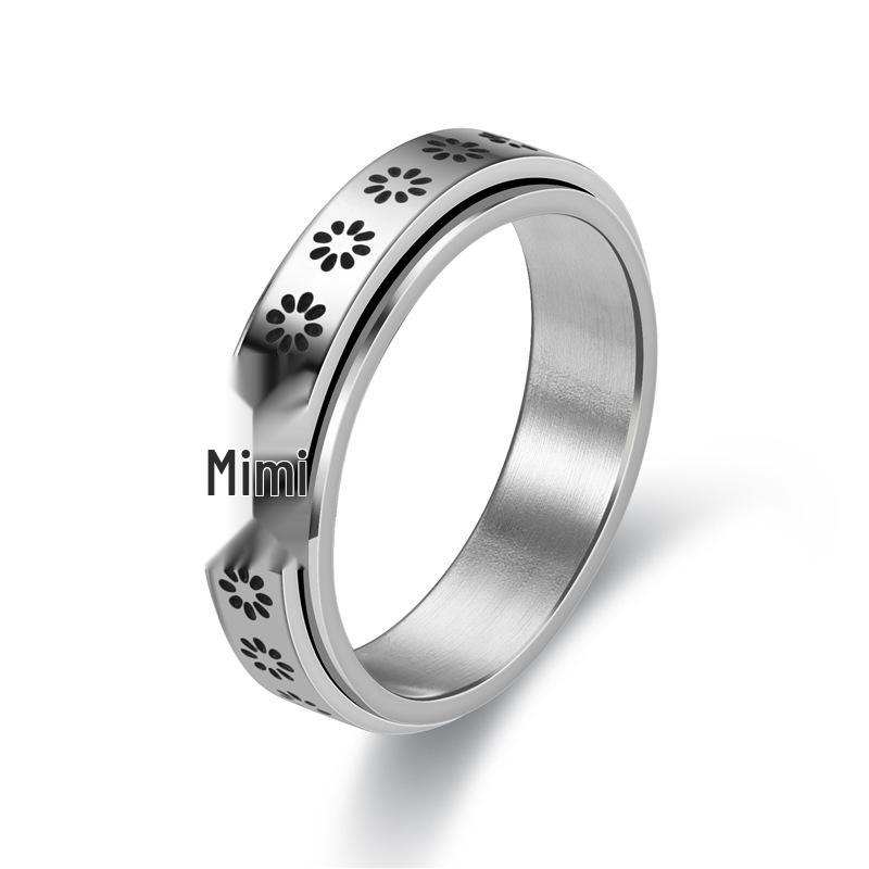 Европейское и американское титановое вращающееся кольцо: Женское декомпрессионное, антитревожное, медитация осознанности, вращающееся парное кольцо Size 8
Европейское и американское титановое вращающееся кольцо: Женское декомпрессионное, антитревожное, медитация осознанности, вращающееся парное кольцо Size 8