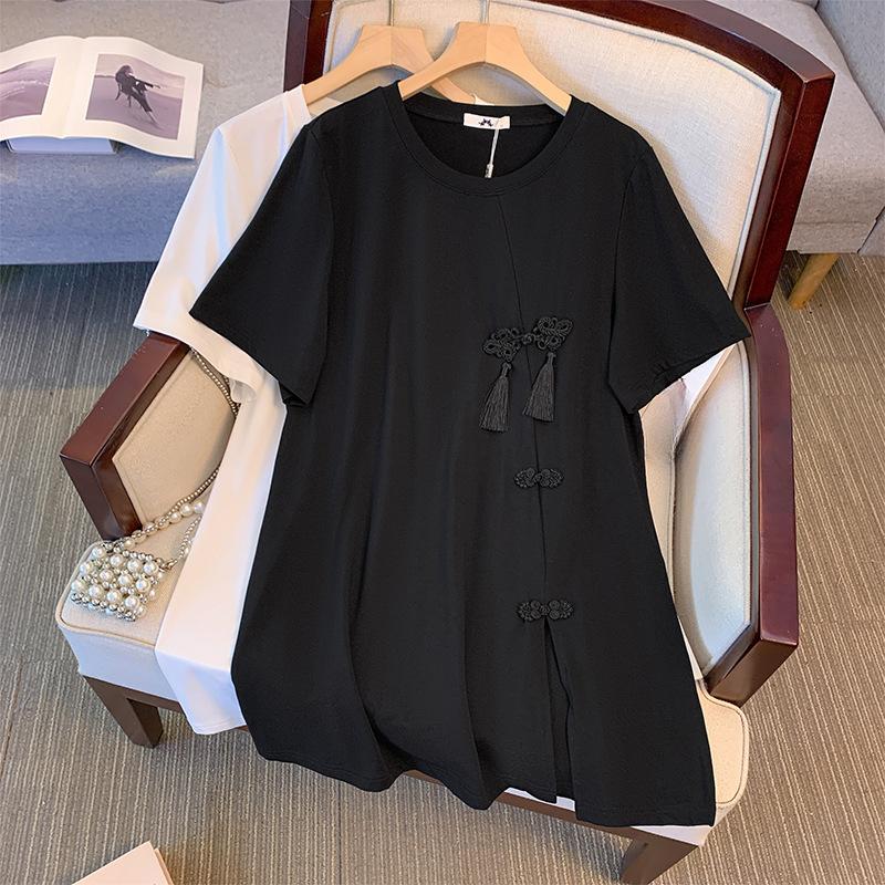 Женская длинная футболка больших размеров в китайском стиле в стиле Китайской Республики в стиле ретро с короткими рукавами, летняя футболка
Женская длинная футболка больших размеров в китайском стиле в стиле Китайской Республики в стиле ретро с короткими рукавами, летняя футболка