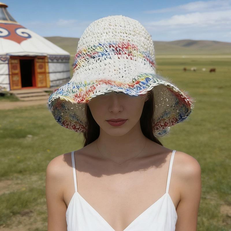 Woven Straw Hat Sunshade for Seaside Beach Holidays – Breathable, Openwork Design with a Wide Brim to Flatter the Face One Size
Woven Straw Hat Sunshade for Seaside Beach Holidays – Breathable, Openwork Design with a Wide Brim to Flatter the Face One Size