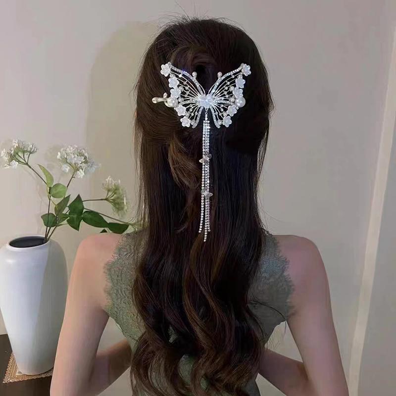 Shark Crab Clips Girls Hair Pin Hair Accessories Women Simple Hair Claw Clip Butterfly Pearl Tassel Hair Clip
Shark Crab Clips Girls Hair Pin Hair Accessories Women Simple Hair Claw Clip Butterfly Pearl Tassel Hair Clip