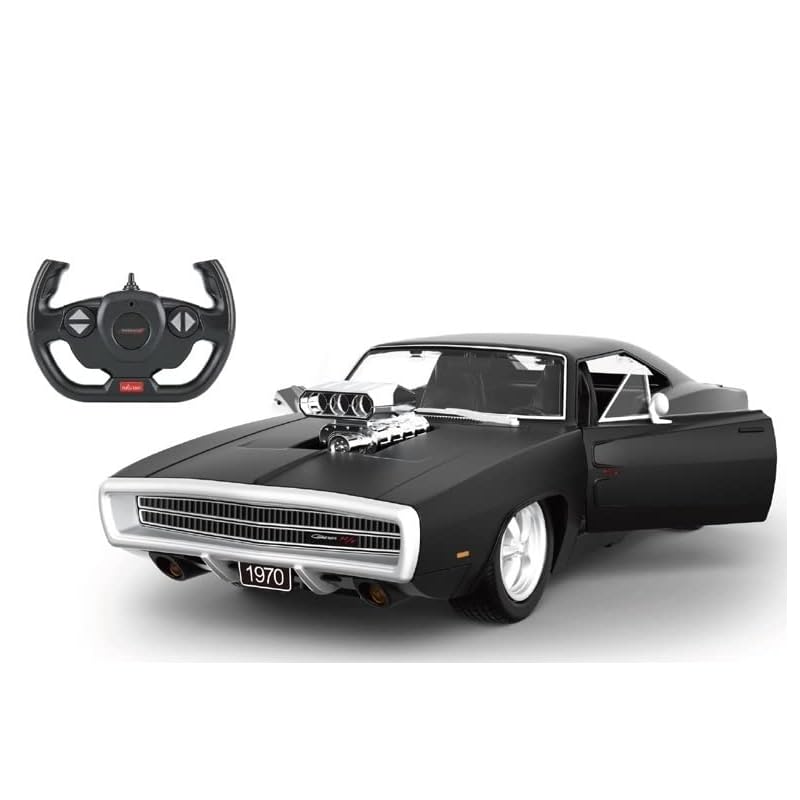 Radio controlled car Dodge Charger R/T 1970 1:16 scale Running with sound raster light on door bonnet Manual trunk opening/closing RASTAR
Radio controlled car Dodge Charger R/T 1970 1:16 scale Running with sound raster light on door bonnet Manual trunk opening/closing RASTAR