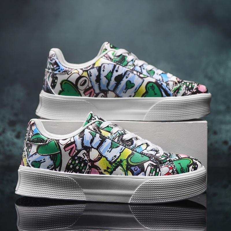Trendy brand hip-hop style couple board shoes student wear-resistant flat shoes graffiti low-top fashion wear shoes 45 зелений
Trendy brand hip-hop style couple board shoes student wear-resistant flat shoes graffiti low-top fashion wear shoes 45 зелений