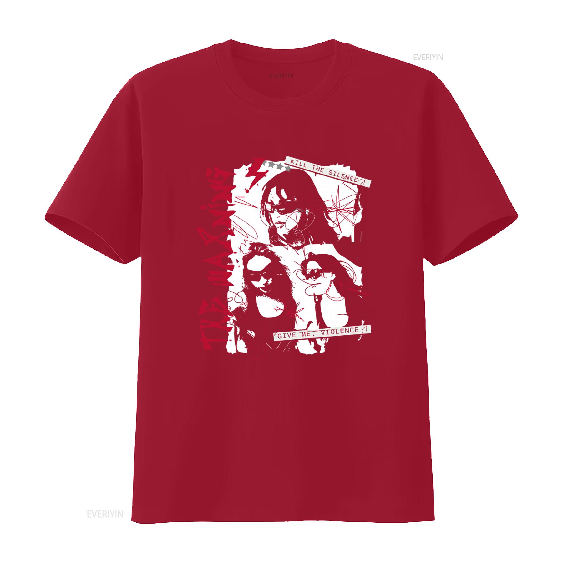 The Warning For Family Black Cotton T Shirt All Size Kill Silence Give Me Violence Print vintage Washed Stretched Comfortable S
The Warning For Family Black Cotton T Shirt All Size Kill Silence Give Me Violence Print vintage Washed Stretched Comfortable S