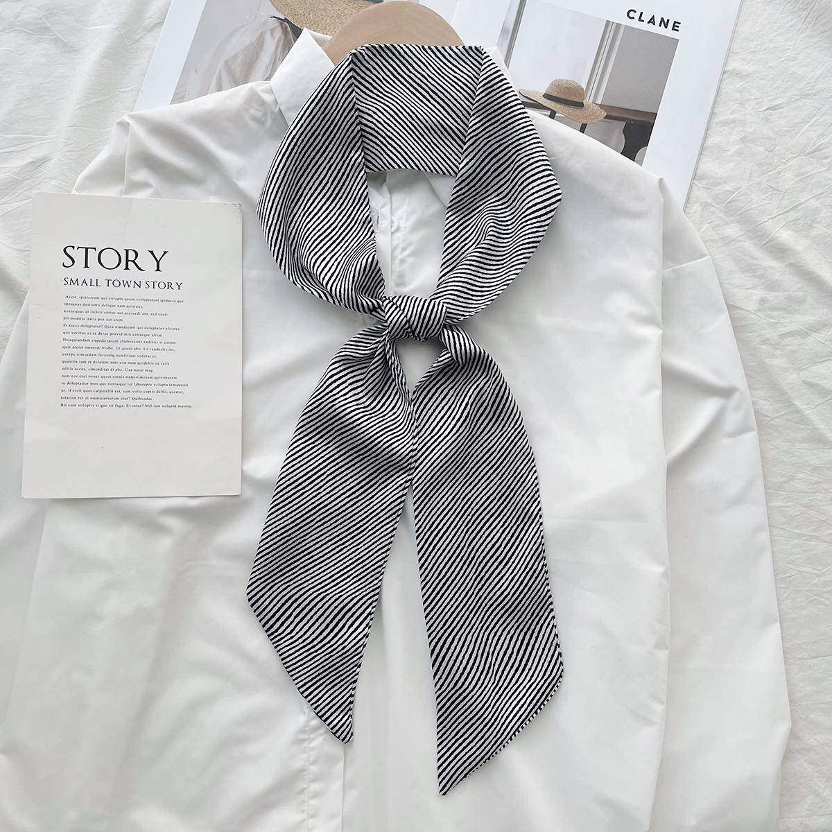 Spring With Professional Shirt Scarf Fashionable Foreign Style Decorative Bag Tied Hair Ribbon Long Silk Scarf 140cm
Spring With Professional Shirt Scarf Fashionable Foreign Style Decorative Bag Tied Hair Ribbon Long Silk Scarf 140cm