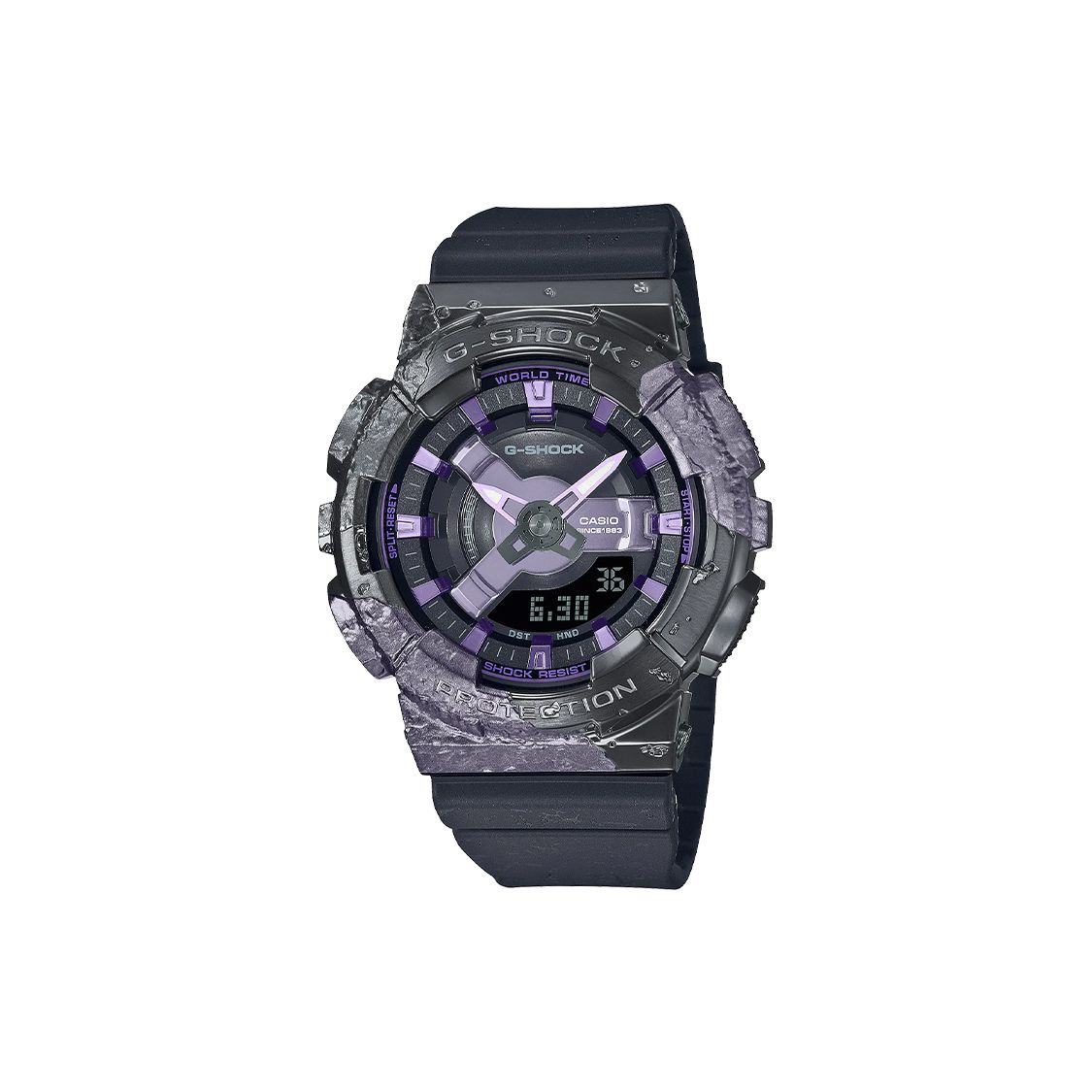 Casio Fashion Casual Quartz Movement Resin Strap Watch Women watches Black GM-S114GEM-1A2 Purple Dial and Black Band
Casio Fashion Casual Quartz Movement Resin Strap Watch Women watches Black GM-S114GEM-1A2 Purple Dial and Black Band