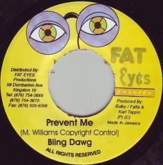 7inch Record BLING DAWG - Prevent Me NONE Fat Eyes Record 2004 Jamaica Reggae, Ska & Dub Used
7inch Record BLING DAWG - Prevent Me NONE Fat Eyes Record 2004 Jamaica Reggae, Ska & Dub Used