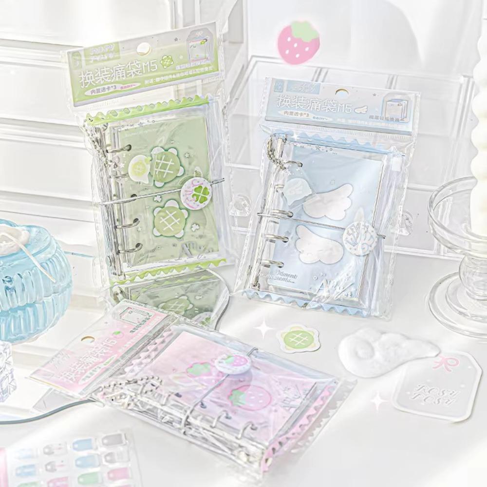 Ins Style Dress-up M5 Binder Journal Book Листівка-листівка з ПВХ. Милий блокнот на спіралі синій
Ins Style Dress-up M5 Binder Journal Book Листівка-листівка з ПВХ. Милий блокнот на спіралі синій