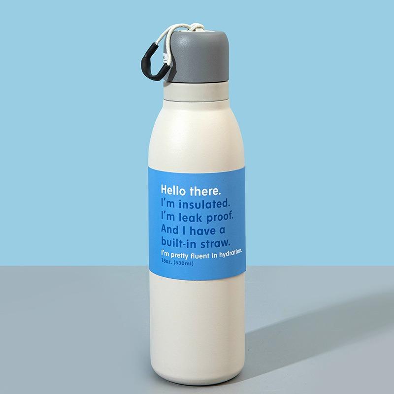 1pcs Minimalist 304 Stainless Steel Insulated Bottle with Straw Dual-use Portable Sports Travel Water Cup 500ml білий
1pcs Minimalist 304 Stainless Steel Insulated Bottle with Straw Dual-use Portable Sports Travel Water Cup 500ml білий