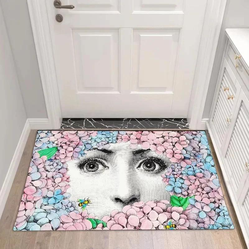 VIKAMA Black And White Art Rug Pretty Girl Pattern Living Room And Hallway Decorative Rug Nordic Style Home Decoration 40cm x 60cm
VIKAMA Black And White Art Rug Pretty Girl Pattern Living Room And Hallway Decorative Rug Nordic Style Home Decoration 40cm x 60cm