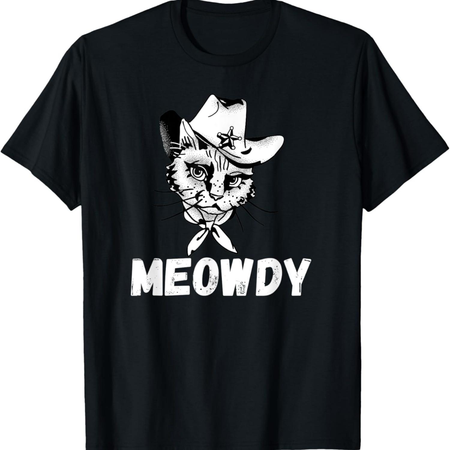 Meowdy, Funny Mashup Between Meow and Howdy, Funny Cat Meme T-Shirt S чёрный
Meowdy, Funny Mashup Between Meow and Howdy, Funny Cat Meme T-Shirt S чёрный