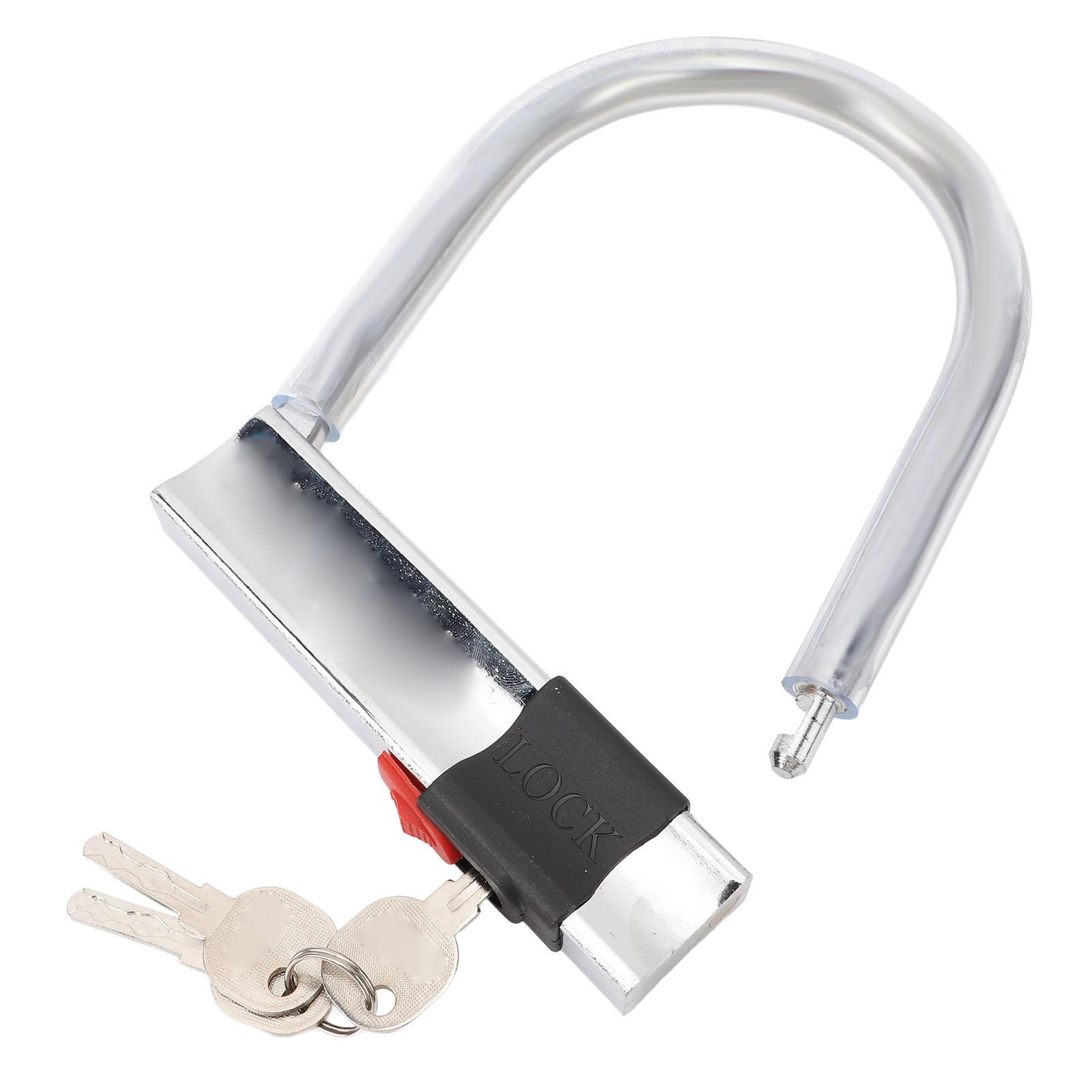 Велосипедный U-образный замок из углеродистой стали, противоугонный, с защитой от перекусывания гидравлическими ножницами, портативный, для безопасности, U-образный замок с 3 ключами
Велосипедный U-образный замок из углеродистой стали, противоугонный, с защитой от перекусывания гидравлическими ножницами, портативный, для безопасности, U-образный замок с 3 ключами