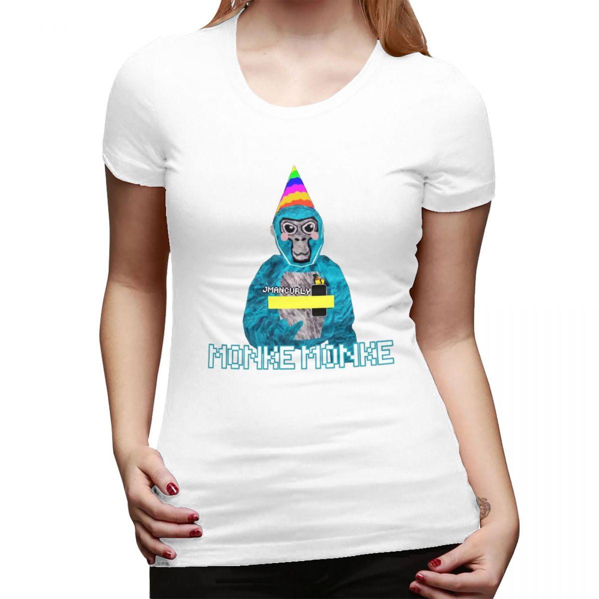 Gorilla Tag JUnisexCURLY Monke Monke VR Gamer TShirt for WOMEN Crew Neck Streetwear T Shirts WOMENs Tees Short Clothes Tops S
Gorilla Tag JUnisexCURLY Monke Monke VR Gamer TShirt for WOMEN Crew Neck Streetwear T Shirts WOMENs Tees Short Clothes Tops S
