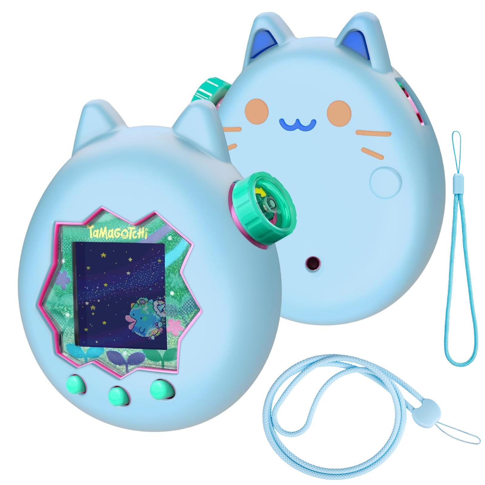 Soft Silicone Case Cover for Tamagotchi Paradise Fingerprint Scratch with Hand Strap - Cute, Kid-Friendly, Resistant, Waterproof, Shockproof, синій
Soft Silicone Case Cover for Tamagotchi Paradise Fingerprint Scratch with Hand Strap - Cute, Kid-Friendly, Resistant, Waterproof, Shockproof, синій