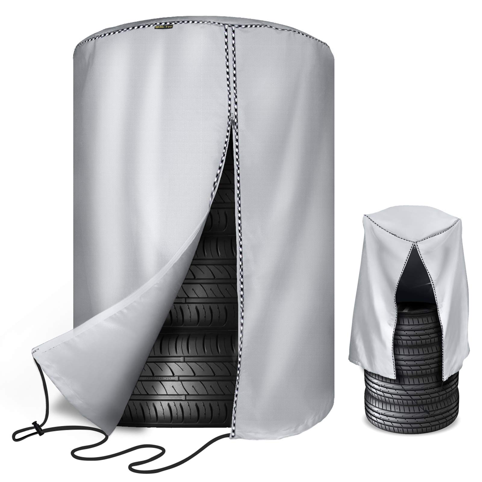 Mr. You Outdoor Tire Cover, Waterproof, 420D, Ultra Thick, Width 28.7 in (73 cm) 73 x 110cm (for серебряный
Mr. You Outdoor Tire Cover, Waterproof, 420D, Ultra Thick, Width 28.7 in (73 cm) 73 x 110cm (for серебряный