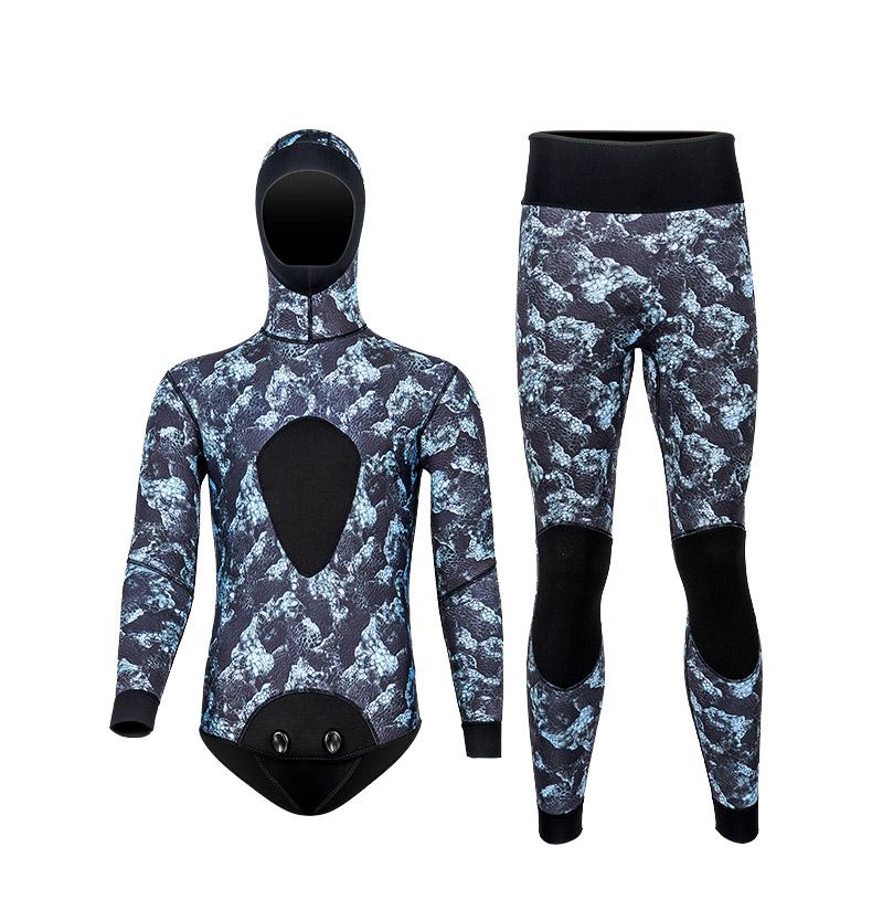 Spearfishing Wetsuit for Men - 3mm Neoprene Camouflage Freediving Suit with Hood, Swimsuit Cold Water Warmth L
Spearfishing Wetsuit for Men - 3mm Neoprene Camouflage Freediving Suit with Hood, Swimsuit Cold Water Warmth L