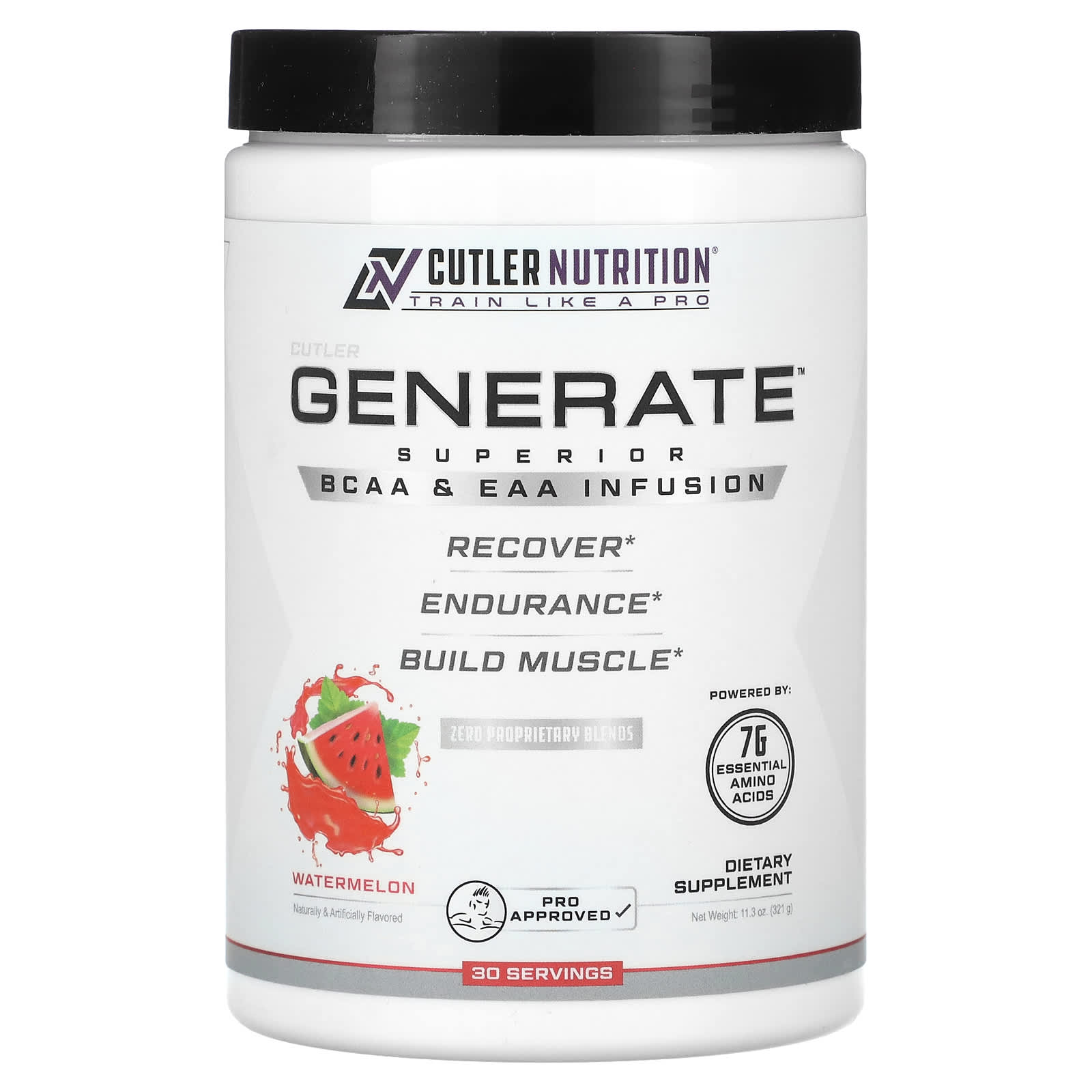 Cutler Nutrition, Produce, Infused with Superior BCAAs and EAAs, Watermelon Flavor, 11.3 oz (321 g)
Cutler Nutrition, Produce, Infused with Superior BCAAs and EAAs, Watermelon Flavor, 11.3 oz (321 g)
