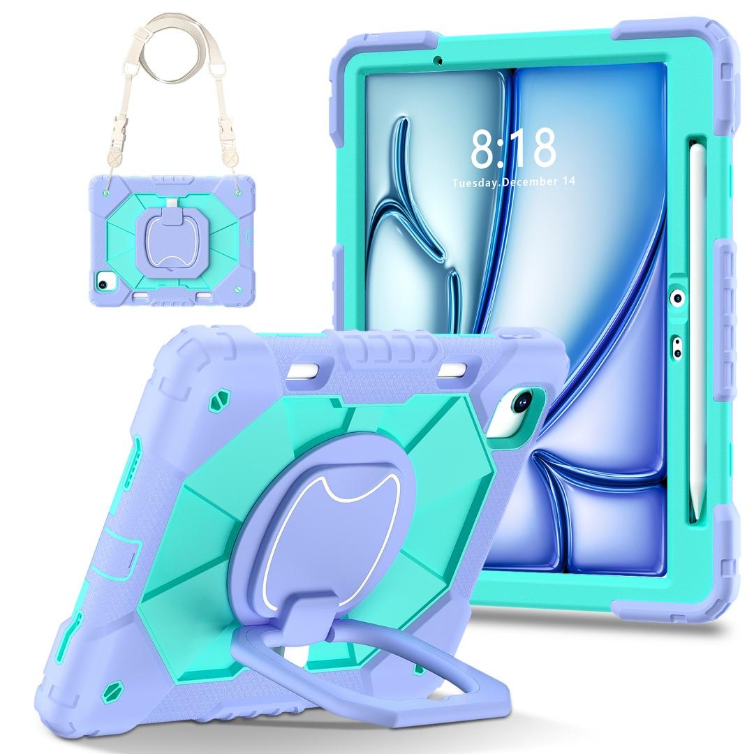 Для Apple iPad Air 11 (2025)/ iPad Air 11 дюймів (M3). Поворотна на 360° рукоятка, міцна захисна підставка, ТПУ+ПК, 3-в-1, антидетонаційний ударостійкий чохол для планшетів та ПК iPad Air 11 (2025) лаванда фіолетовий колір
Для Apple iPad Air 11 (2025)/ iPad Air 11 дюймів (M3). Поворотна на 360° рукоятка, міцна захисна підставка, ТПУ+ПК, 3-в-1, антидетонаційний ударостійкий чохол для планшетів та ПК iPad Air 11 (2025) лаванда фіолетовий колір