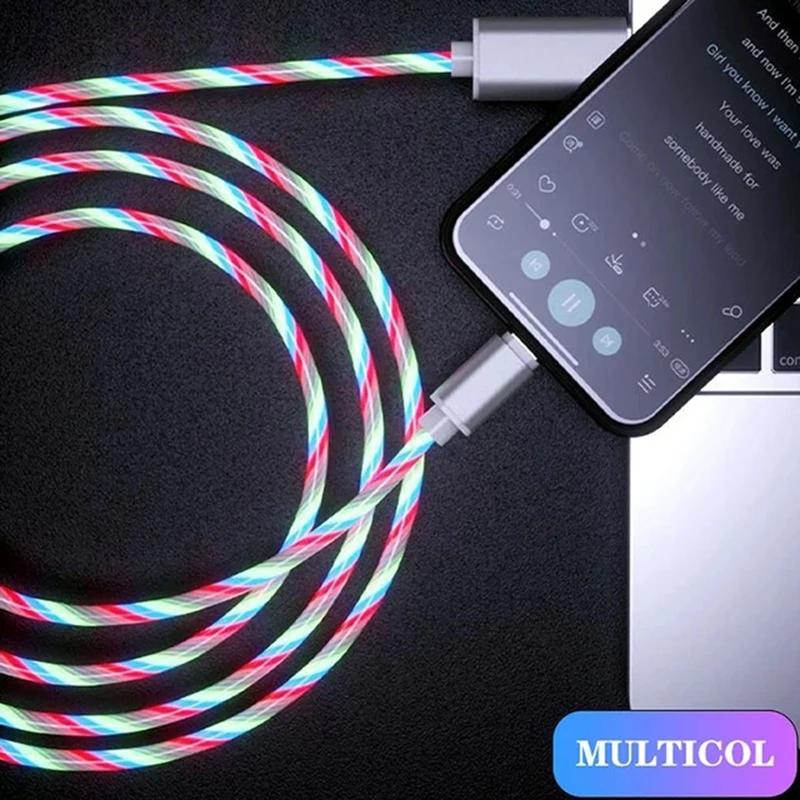 3A Glowing Cable Micro USB Type C Cable Charging For Sony Xperia Huawei Xiaomi LED light Charger Flowing Streamer USB Cord 1m For Micro
3A Glowing Cable Micro USB Type C Cable Charging For Sony Xperia Huawei Xiaomi LED light Charger Flowing Streamer USB Cord 1m For Micro
