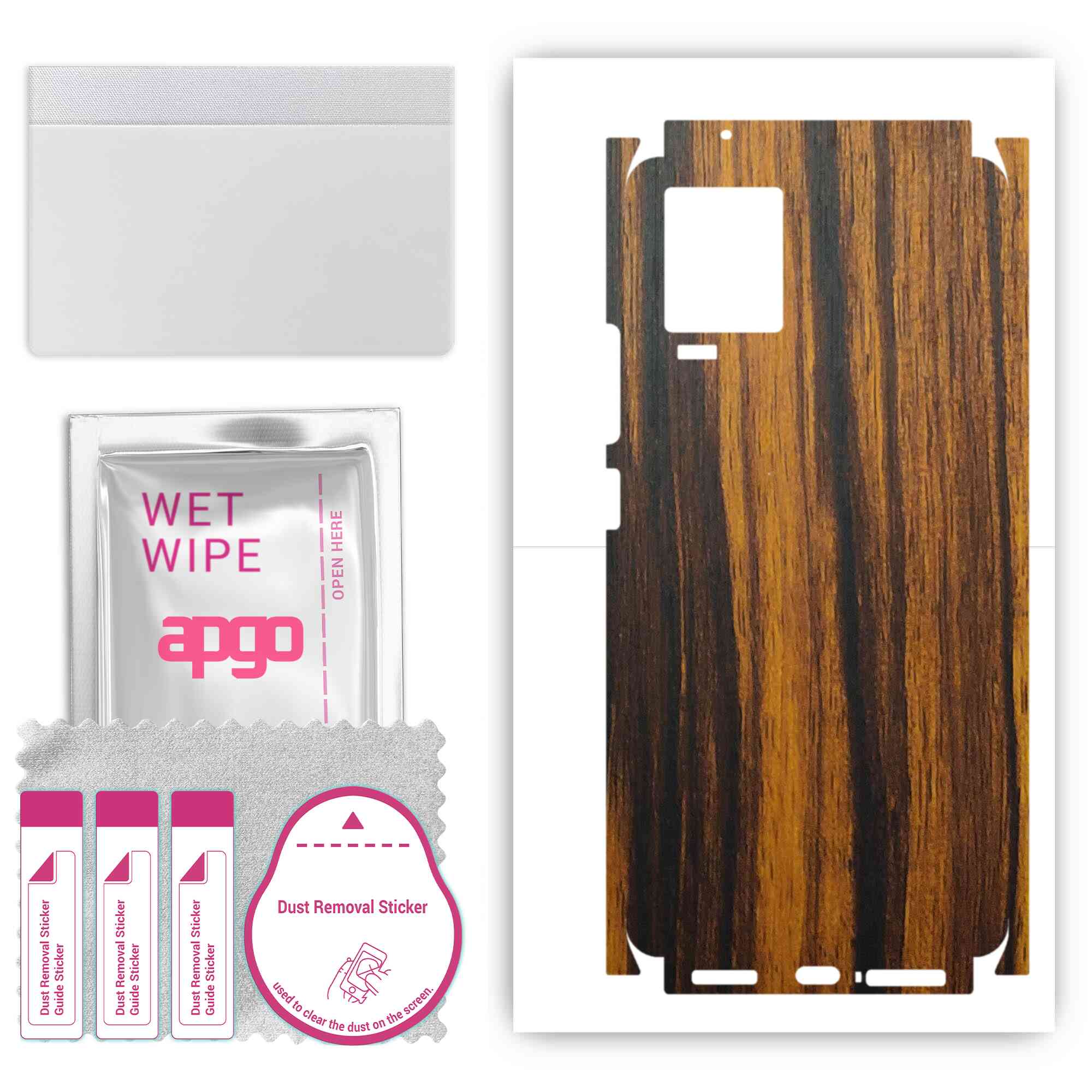 apgo Protective Skin Sticker for the back+sides compatible with Vivo IQOO 7, Full Wrap Film, Foil, Vinyl - Pattern Tigerwood
apgo Protective Skin Sticker for the back+sides compatible with Vivo IQOO 7, Full Wrap Film, Foil, Vinyl - Pattern Tigerwood