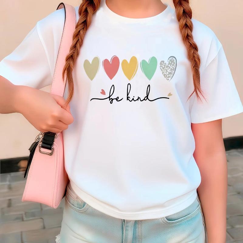 Be Kind Love Heart Colorful T Shirts Short Sleeve Kids Children s T-shirt Boys Girls Summer Spring Casual Top Tee Shirt 150cm білий
Be Kind Love Heart Colorful T Shirts Short Sleeve Kids Children s T-shirt Boys Girls Summer Spring Casual Top Tee Shirt 150cm білий