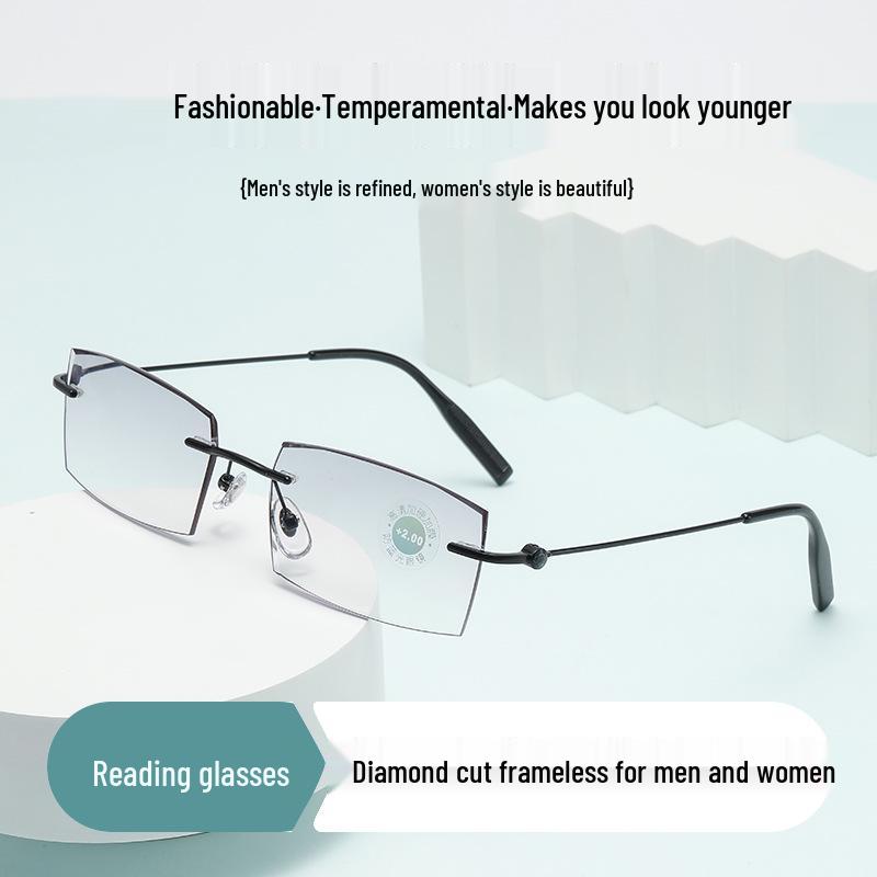 Men s Ultralight Frameless Reading Glasses - Anti-Blue Light, High-Definition, Fashionable, and Comfortable for Middle-Aged and Elderly. +1.50
Men s Ultralight Frameless Reading Glasses - Anti-Blue Light, High-Definition, Fashionable, and Comfortable for Middle-Aged and Elderly. +1.50