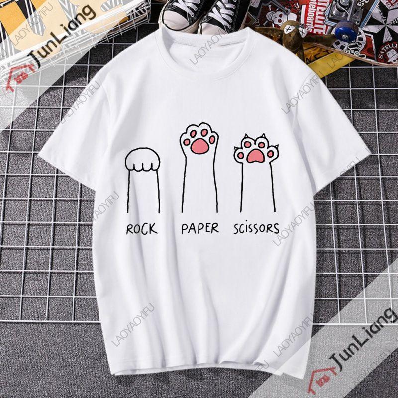 Rock Paper Scissors Cat Claw Tshirt Kawaii Fun graphic print unisex Tshirt cute feminine shirt loose comfortable shirt 4XL
Rock Paper Scissors Cat Claw Tshirt Kawaii Fun graphic print unisex Tshirt cute feminine shirt loose comfortable shirt 4XL