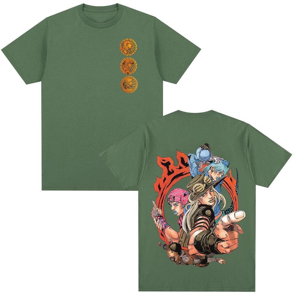 Anime JoJo Bizarre Adventure STEEL BALL RUN Gyro Zeppeli Diego Brando Johnny Joestar T Shirts Unisex Clothing Short Sleeves Tshirt 4XL
Anime JoJo Bizarre Adventure STEEL BALL RUN Gyro Zeppeli Diego Brando Johnny Joestar T Shirts Unisex Clothing Short Sleeves Tshirt 4XL
