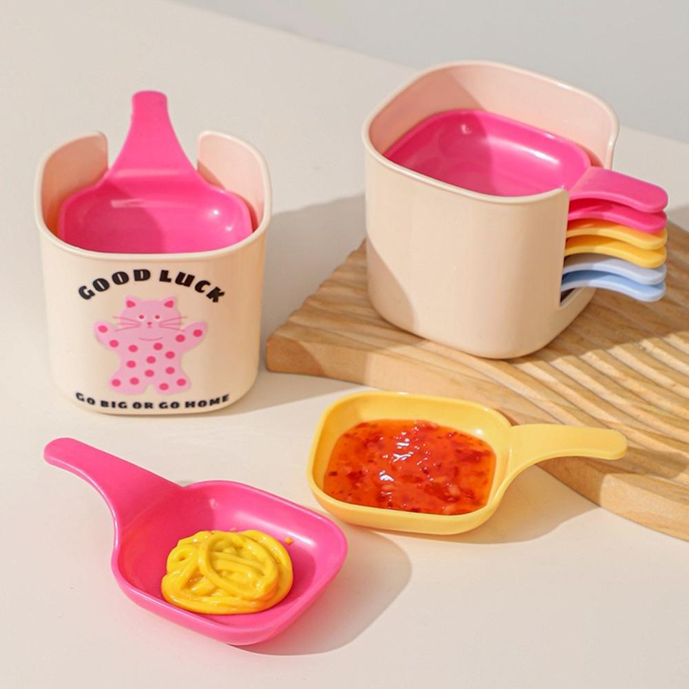 Dopamine Dipping Sauce Dish With Handle Sauce Plates Creative Seasoning Dish Set For Picnic Family
Dopamine Dipping Sauce Dish With Handle Sauce Plates Creative Seasoning Dish Set For Picnic Family