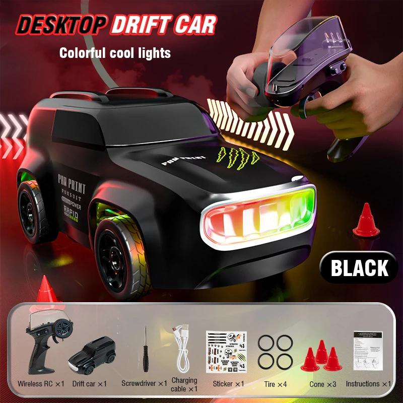 2.4G Rc Small Racing Drift Car Portable Table High Speed Four-Wheel Drive Remote Control Pickup Truck Vehicle With Lights Kids Plaything
2.4G Rc Small Racing Drift Car Portable Table High Speed Four-Wheel Drive Remote Control Pickup Truck Vehicle With Lights Kids Plaything