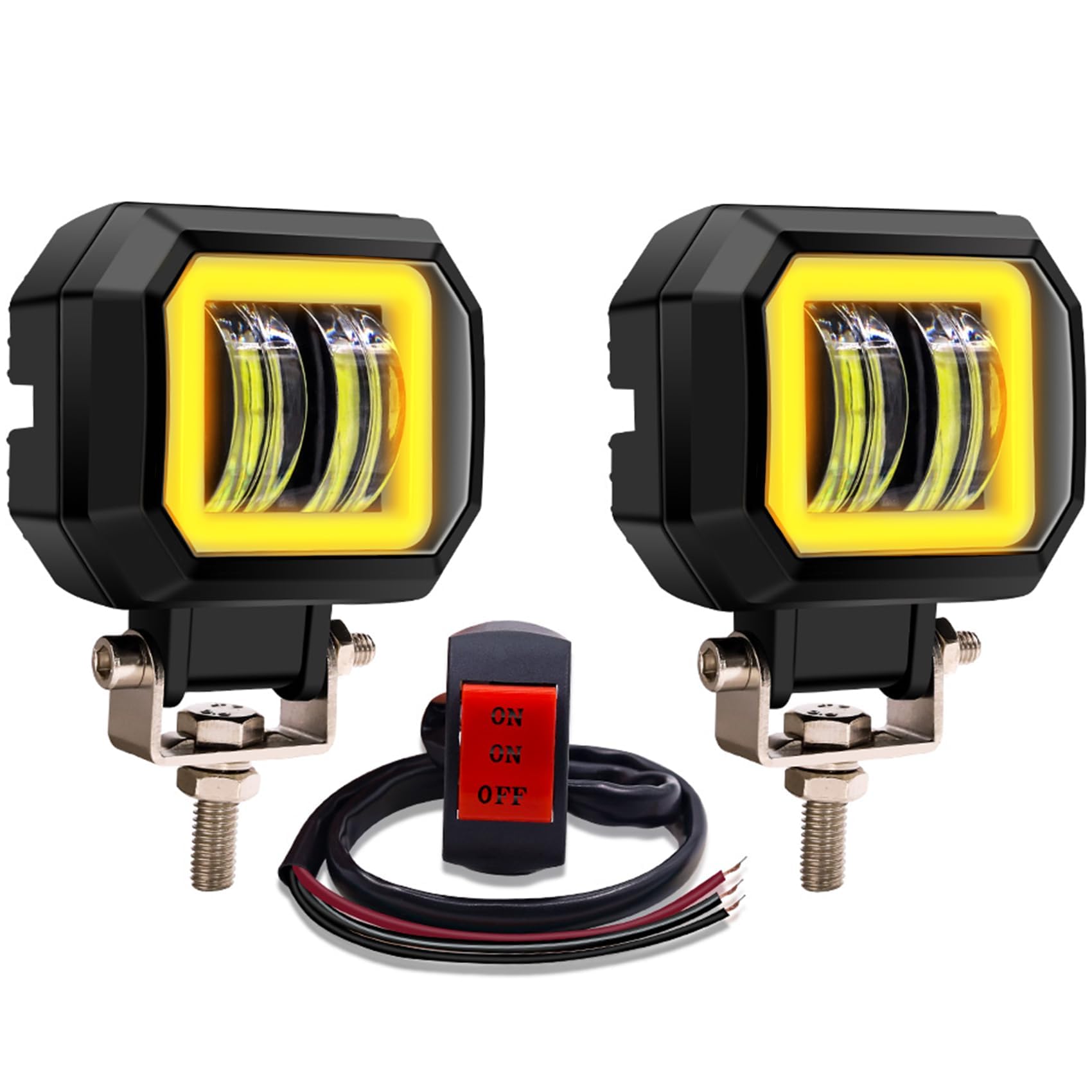 Aoling Мотоциклетная противотуманная фара LED Световая граница Кольцо кальмара с Мотоциклетной фарой Вспомогательная Основная Белый Янтарный Кальмар Совместима с Мотоциклетной противотуманной фарой Широкая янтарь
Aoling Мотоциклетная противотуманная фара LED Световая граница Кольцо кальмара с Мотоциклетной фарой Вспомогательная Основная Белый Янтарный Кальмар Совместима с Мотоциклетной противотуманной фарой Широкая янтарь