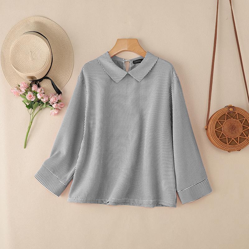 ZANZEA Womens Casual Stripe Print Loose Long Sleeve Blouse M чорний
ZANZEA Womens Casual Stripe Print Loose Long Sleeve Blouse M чорний