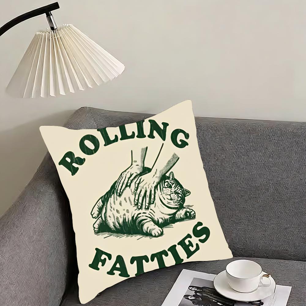 Funny Rolling Fatties Cat Cushion Cover Pillowcase Comfort Sofa Bed Silky Elegant Invisible Zipper Decorative Cushion Cover 30x30cm
Funny Rolling Fatties Cat Cushion Cover Pillowcase Comfort Sofa Bed Silky Elegant Invisible Zipper Decorative Cushion Cover 30x30cm