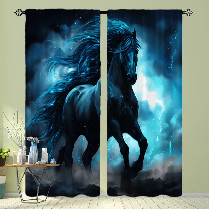 2pcs Horse Pattern Curtains Decorative Window Drapes Window Treatments For Bedroom Living Room Home Decoration Room Decoration 100W130H(CM)&Grommet Top
2pcs Horse Pattern Curtains Decorative Window Drapes Window Treatments For Bedroom Living Room Home Decoration Room Decoration 100W130H(CM)&Grommet Top