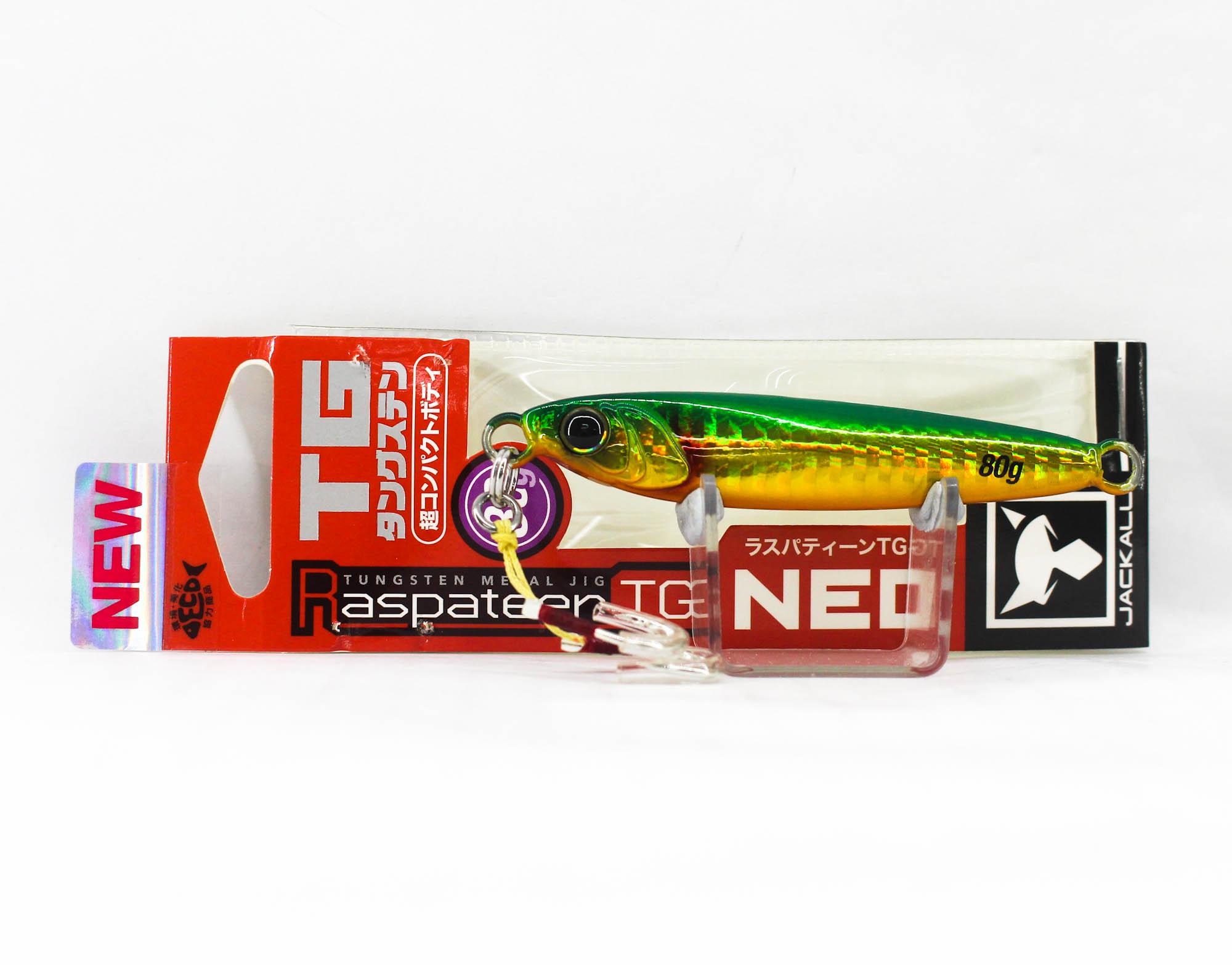 Jackall Metal Jig Raspateen TG Tungsten Neo 80 grams Grikin HL (8586)
Jackall Metal Jig Raspateen TG Tungsten Neo 80 grams Grikin HL (8586)