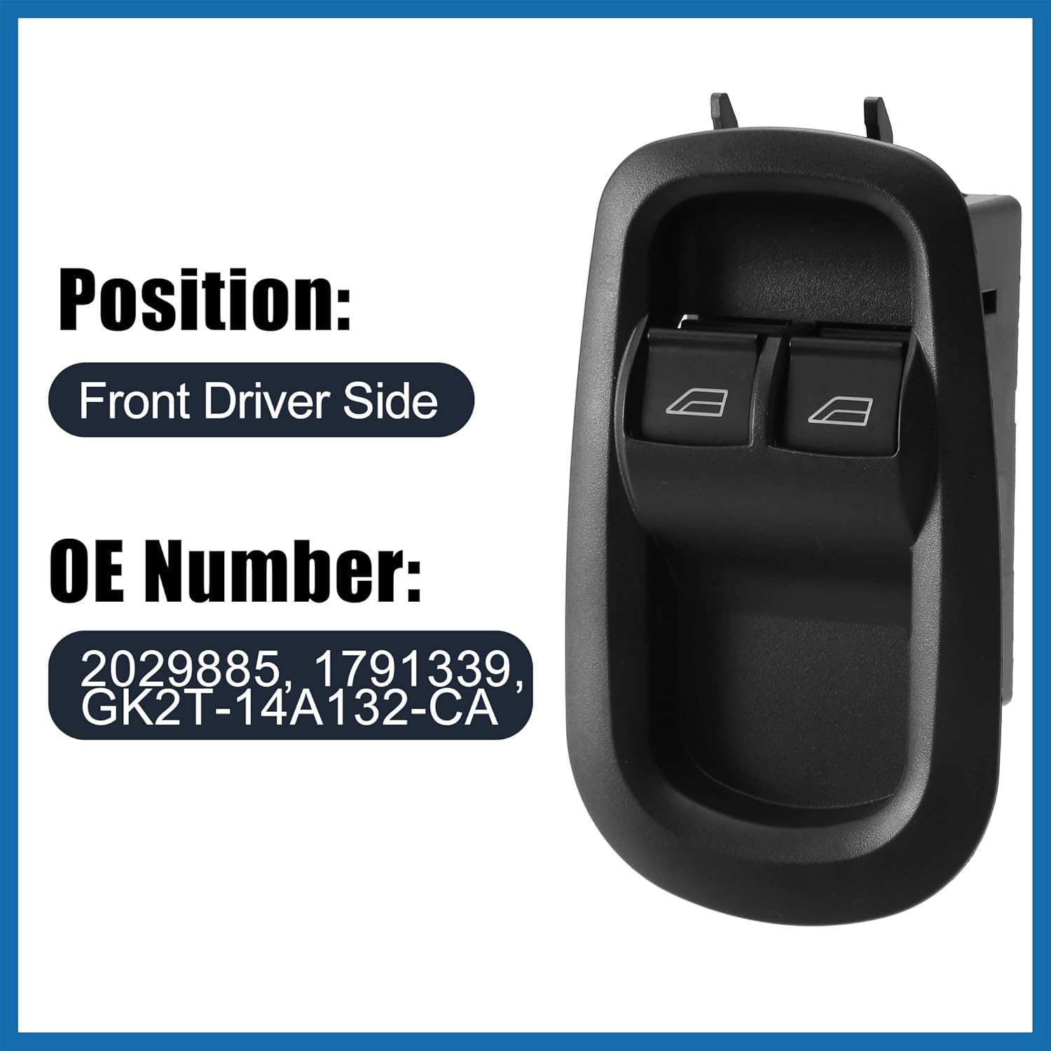 Driver Side Power Window Switch with Tool Window Control Switch for Ford Transit MK8 Custom 2014-2023
Driver Side Power Window Switch with Tool Window Control Switch for Ford Transit MK8 Custom 2014-2023