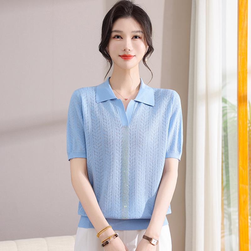Trendy 2026 Summer Slimming Short Sleeve Top for Middle-Aged and Elderly Women 125 (68-75 kg) світло-синій колір
Trendy 2026 Summer Slimming Short Sleeve Top for Middle-Aged and Elderly Women 125 (68-75 kg) світло-синій колір