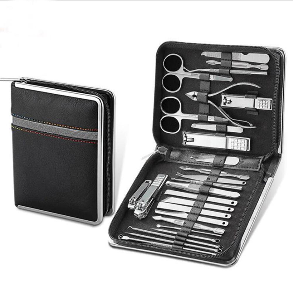 26Pcs Nail Clipper Set Multifunctional Waterproof Portable Easy to Use Nail Manicure Trimmer Tool чорний
26Pcs Nail Clipper Set Multifunctional Waterproof Portable Easy to Use Nail Manicure Trimmer Tool чорний