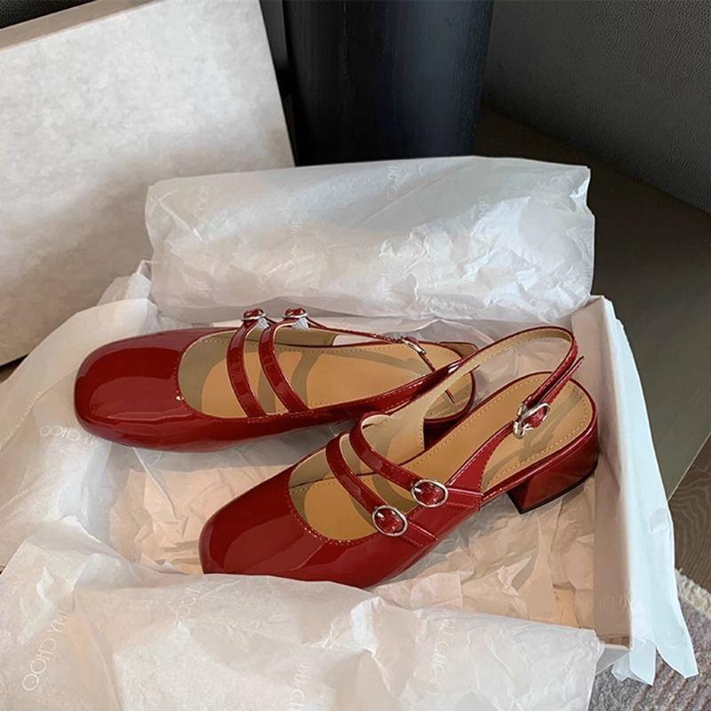 Mary Janes Square-Toe Double-Buckle Patent Leather Chunky Heel Shoes with Jean Styling 2026 new 40 бордовий
Mary Janes Square-Toe Double-Buckle Patent Leather Chunky Heel Shoes with Jean Styling 2026 new 40 бордовий