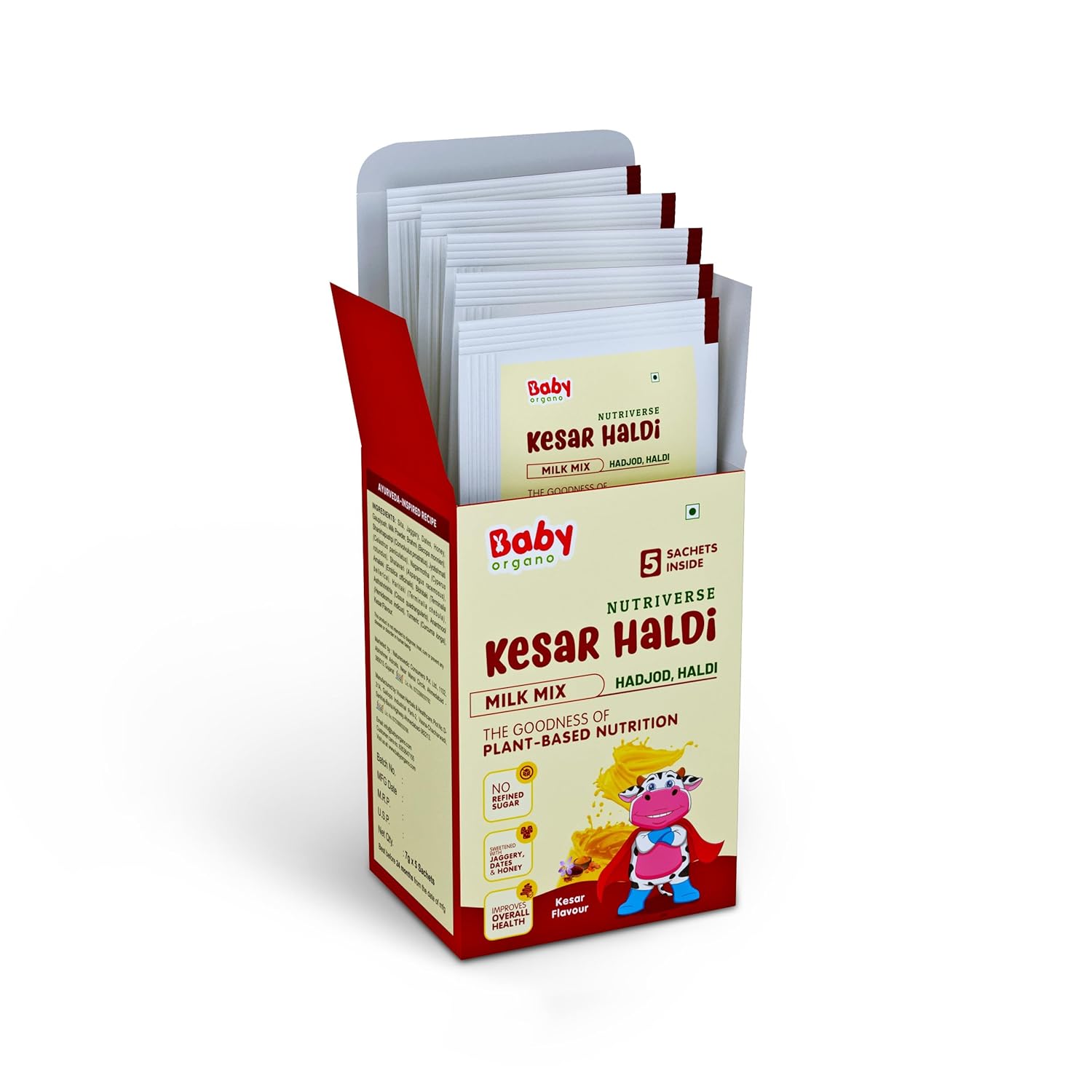 BabyOrgano Ayurvedic Kesar Haldi Milk Drink Powder Milk Mix Trial Pack for Kids Growth & Immunity 35g
BabyOrgano Ayurvedic Kesar Haldi Milk Drink Powder Milk Mix Trial Pack for Kids Growth & Immunity 35g