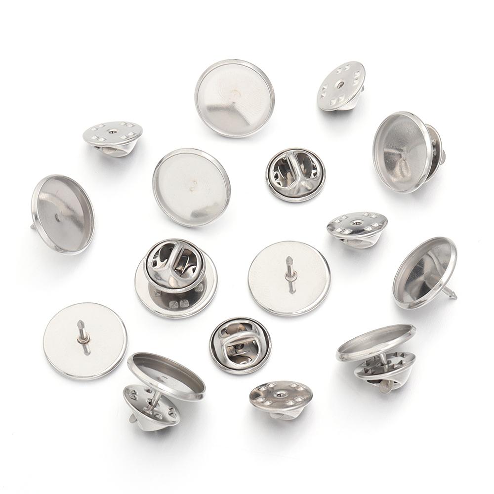10 set Stainless Steel Tie Tacks Blank Pins with Clutch Back Badge Holder Lapel Base for DIY Jewellery Material Making Supplies 10mm
10 set Stainless Steel Tie Tacks Blank Pins with Clutch Back Badge Holder Lapel Base for DIY Jewellery Material Making Supplies 10mm