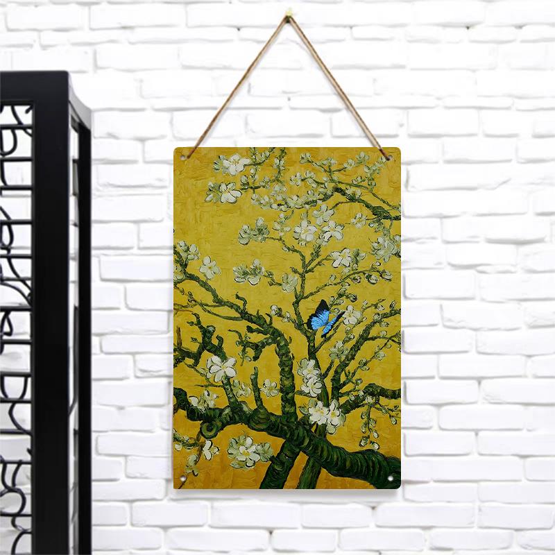 Van Gogh Style Apricot Blossom with Blue Butterfly Metal Wall Art Decor for Living Room Kitchen Home Decoration 7.9x11.8In(20x30cm)
Van Gogh Style Apricot Blossom with Blue Butterfly Metal Wall Art Decor for Living Room Kitchen Home Decoration 7.9x11.8In(20x30cm)