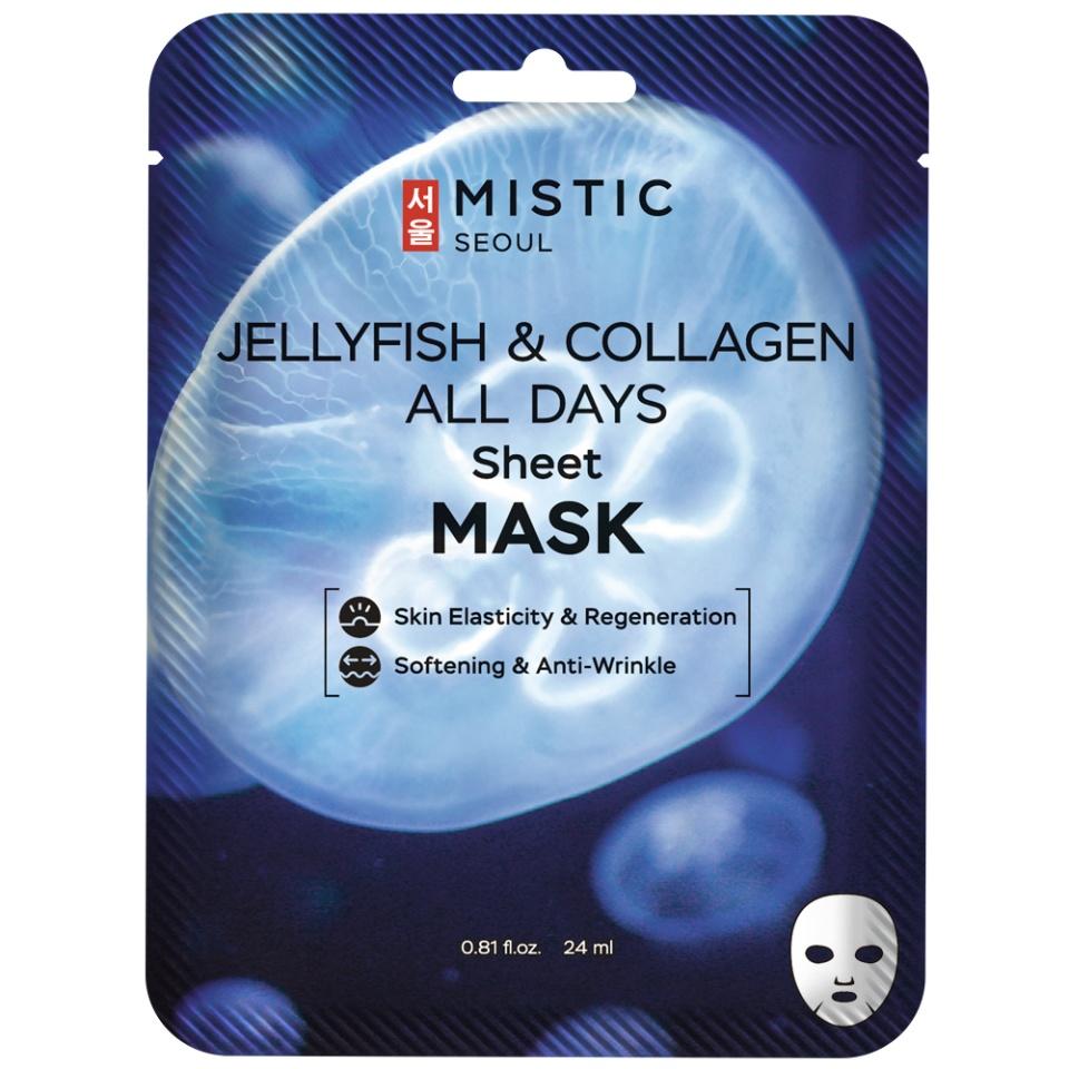 MISTIC JELLYFISH COLLAGEN ALL DAYS Sheet MASK Тканевая маска для лица с коллагеном медузы 24мл
MISTIC JELLYFISH COLLAGEN ALL DAYS Sheet MASK Тканевая маска для лица с коллагеном медузы 24мл