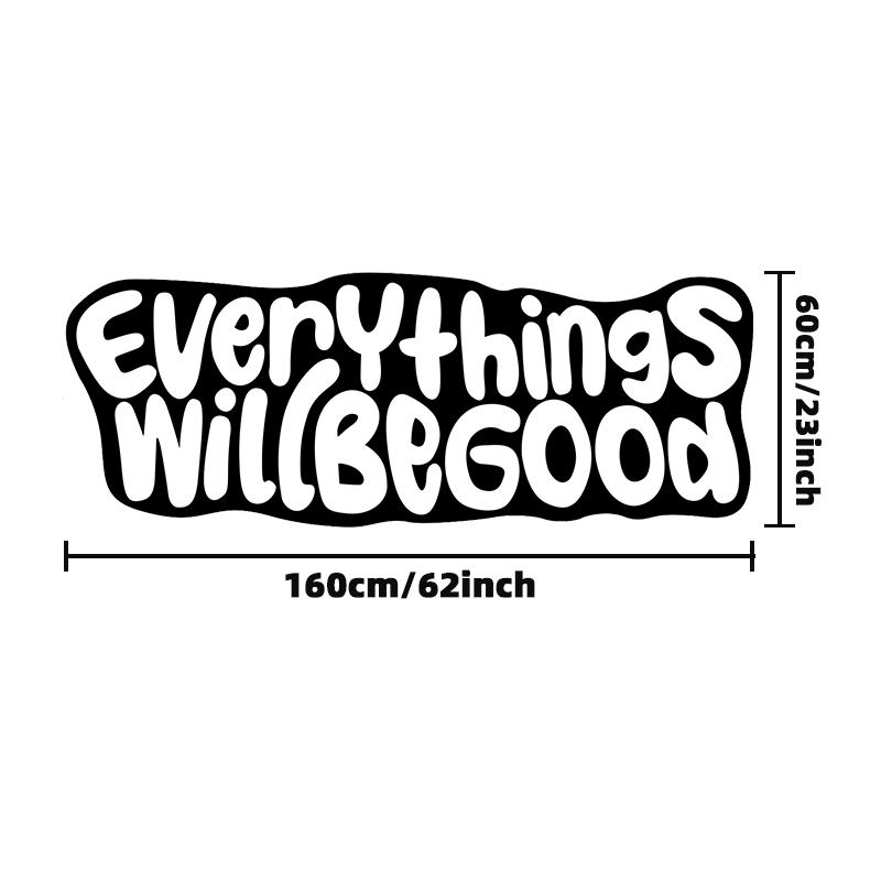 VIKAMA Everything Will Be Good Carpet Encouragement Carpet Living Room Carpet Rug For Bedroom Bedside Floor Mat Doormat Home 40X120CM (1.3X3.9FT
VIKAMA Everything Will Be Good Carpet Encouragement Carpet Living Room Carpet Rug For Bedroom Bedside Floor Mat Doormat Home 40X120CM (1.3X3.9FT