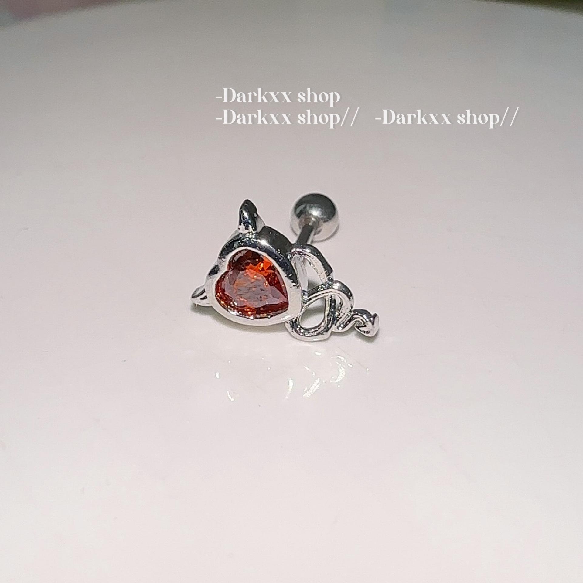 Little Devil Yk Spice Girl Mini Exquisite Red Zircon Peach Heart Earbone Earrings
Little Devil Yk Spice Girl Mini Exquisite Red Zircon Peach Heart Earbone Earrings
