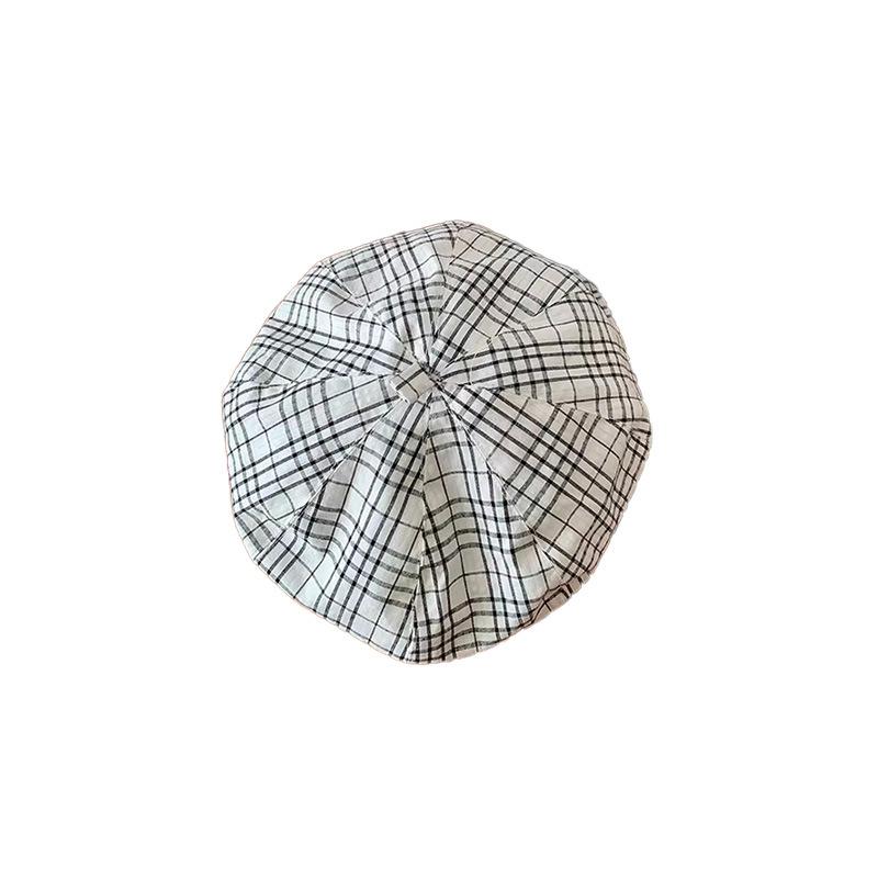 Japanese Style Pink Plaid Beret Hat Women Spring New Fashion Face Slimming Painter Octagonal Cap 56-58cm чорний
Japanese Style Pink Plaid Beret Hat Women Spring New Fashion Face Slimming Painter Octagonal Cap 56-58cm чорний