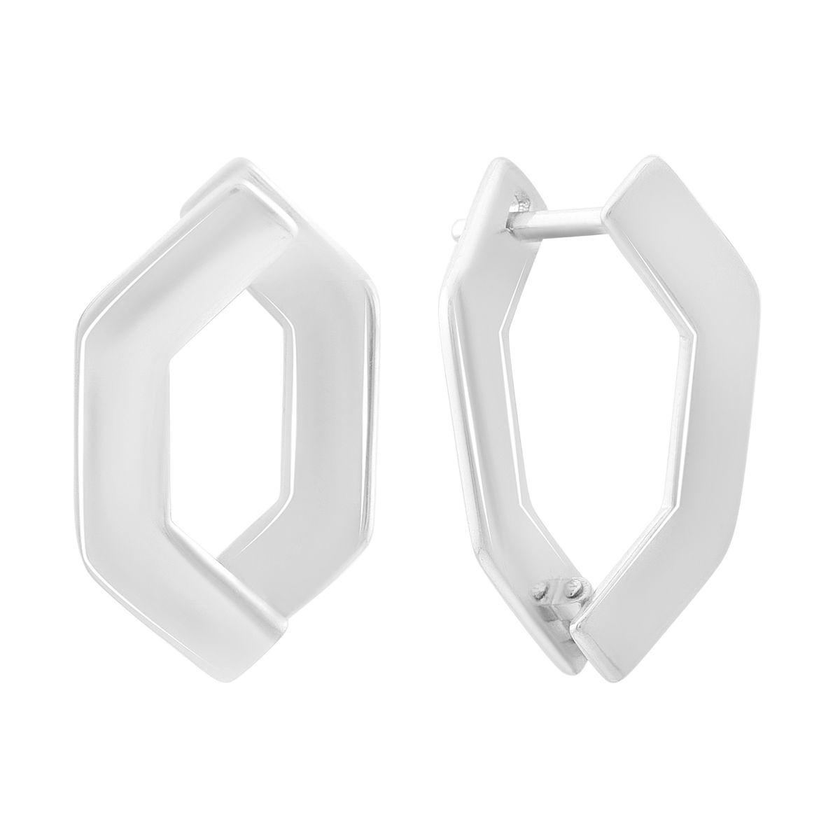 Silver earrings without stones (2201427)
Silver earrings without stones (2201427)