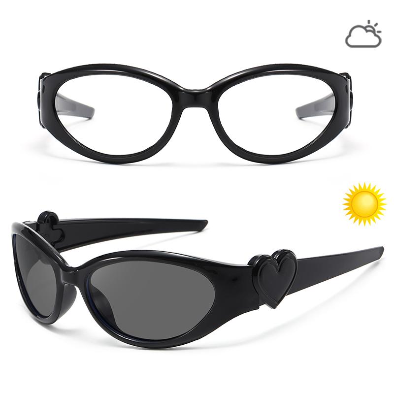 Child Retro Oval Photochromic Fashion Colorful Glasses Anti Radiation For Boy And Girl Heart Shape Decorative Eyeglasses C1
Child Retro Oval Photochromic Fashion Colorful Glasses Anti Radiation For Boy And Girl Heart Shape Decorative Eyeglasses C1