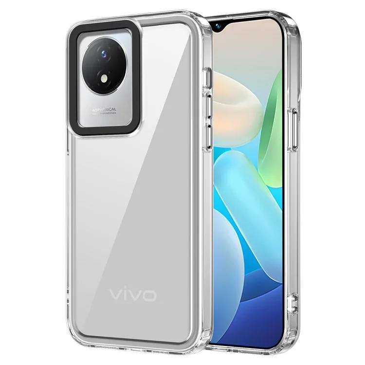 Для vivo Y02A 4G / Y02 4G Чехол Тонкий чехол для сотового телефона Прозрачный чехол для телефона из ПК + ТПУ
Для vivo Y02A 4G / Y02 4G Чехол Тонкий чехол для сотового телефона Прозрачный чехол для телефона из ПК + ТПУ